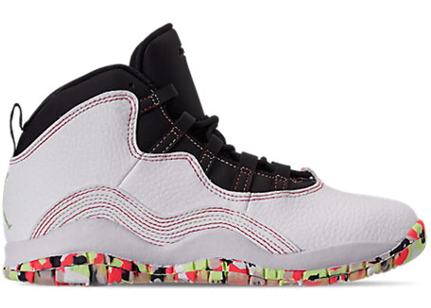 Детские кроссовки Lifestyle Jordan 10 Retro Jordan, White Barely Volt Black Ember Glow