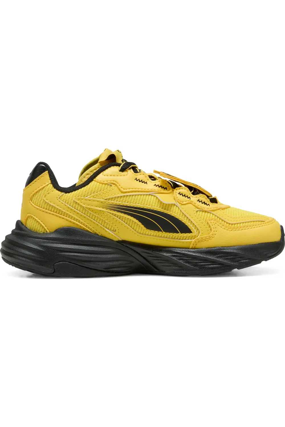 Детские кроссовки с подвеской Пикачу Fade NITRO Pikachu PUMA, Energizing Yellow/Puma Black — фото 3