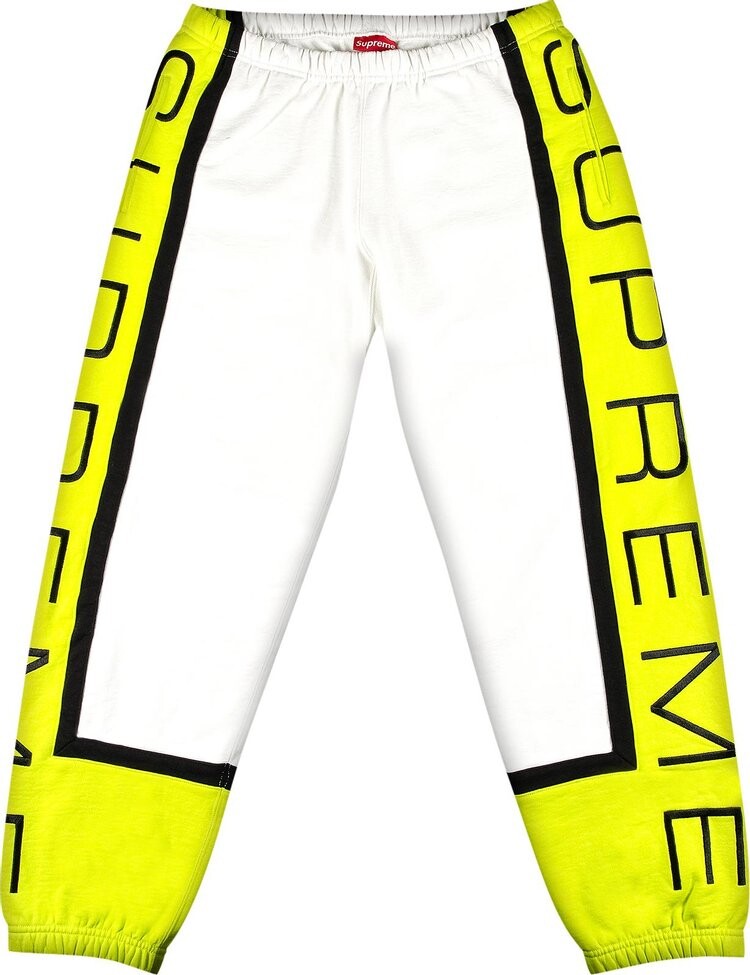 

Спортивные брюки Supreme Paneled Sweatpant 'White', белый