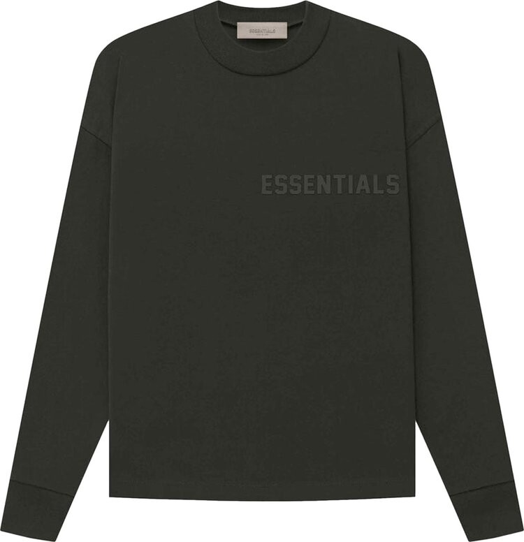 

Лонгслив Fear of God Essentials Long-Sleeve Tee 'Off Black', черный