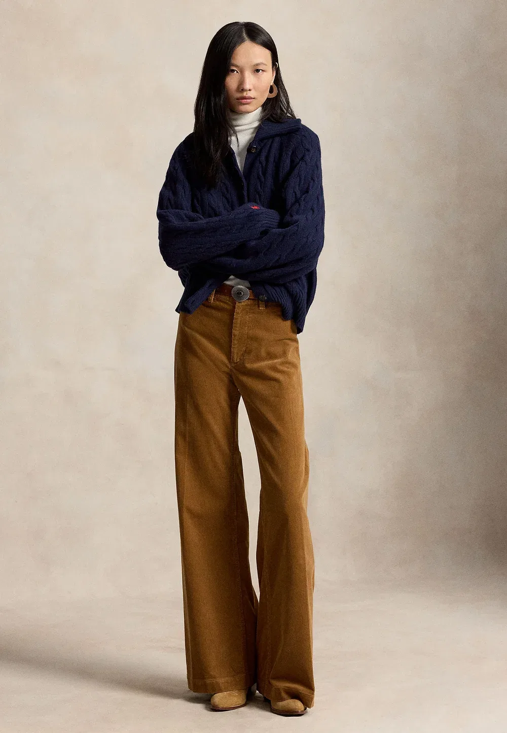 Вельветовые брюки Beaton Polo Ralph Lauren, Tan — фото 2