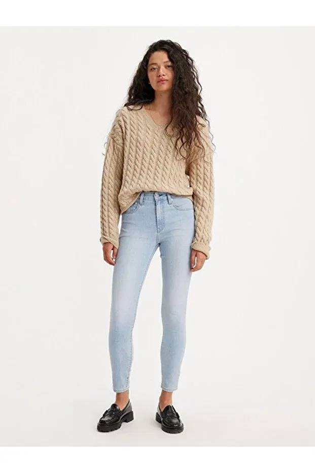 Женские джинсы скинни с высокой посадкой Levi'S, Light Blue