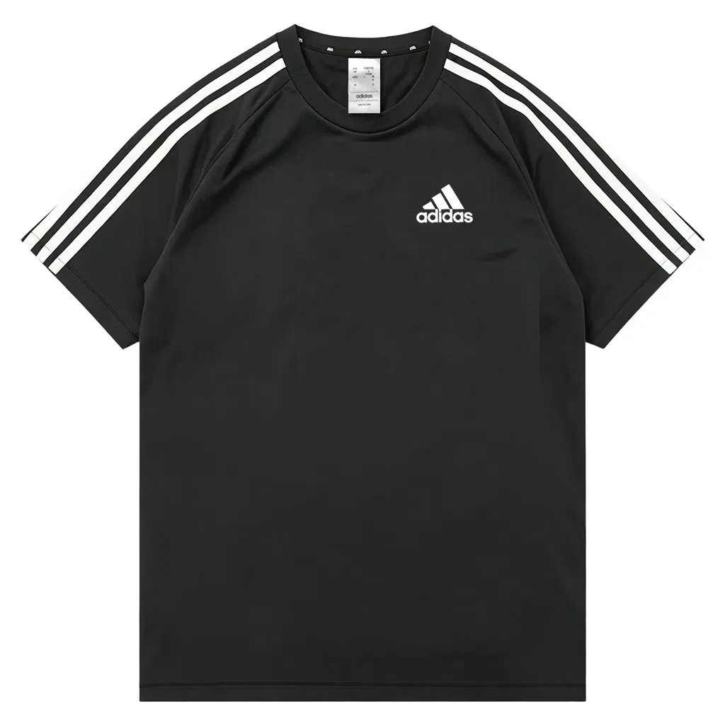 Унисекс футболка с принтом Adidas Football, Black — фото 4
