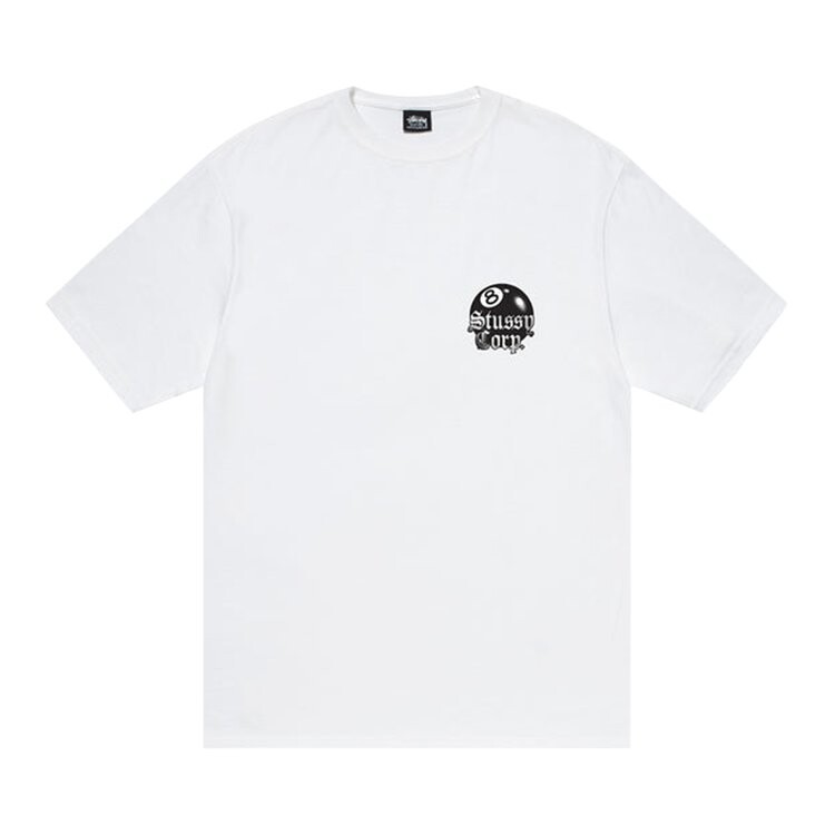 

Футболка Stussy 8 Ball Corp. Tee 'White', белый