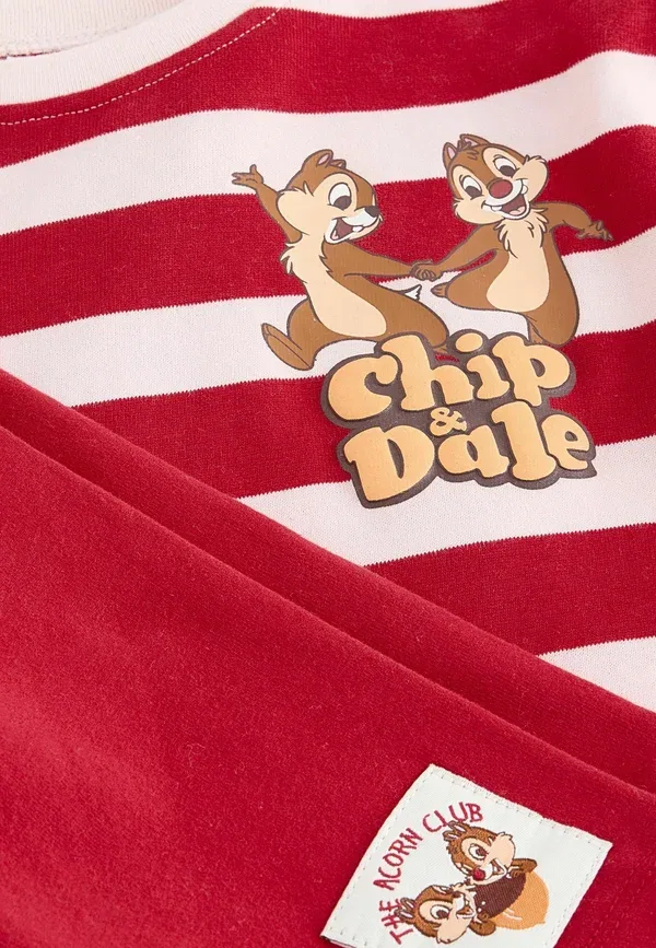 Комплект шорт и футболки с Микки Маусом Chip and Dale Next, красный, розовый, полоска — фото 3