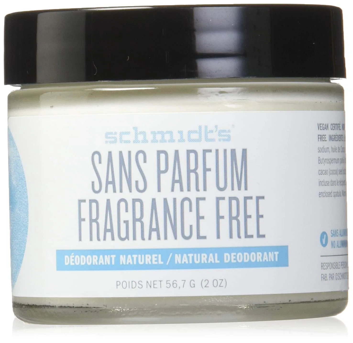 Дезодорант кремовый Schmidt's Natural Deodorant, без отдушки, 56.7 г