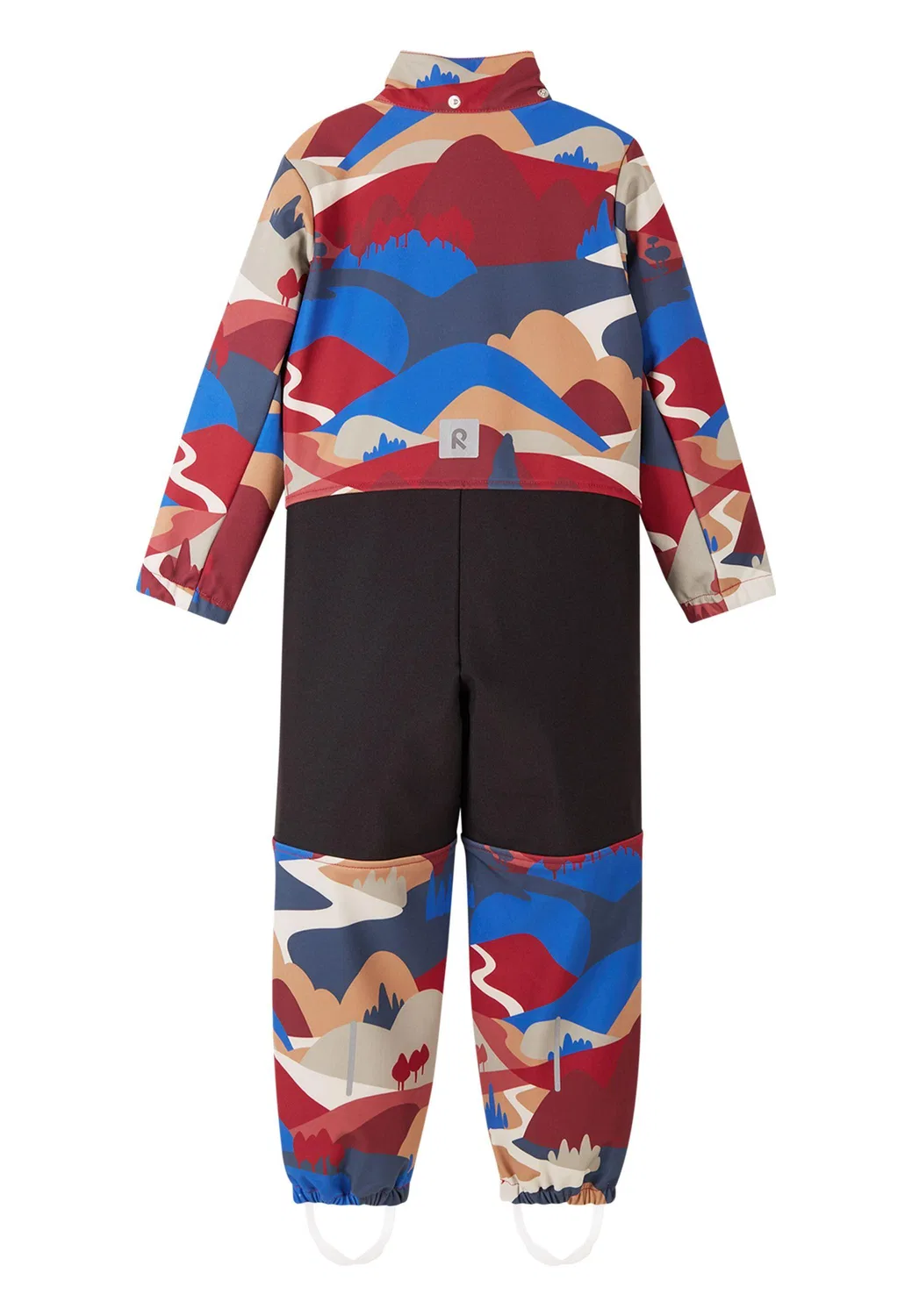 Детский комбинезон из софтшелла Reima Softshell Overall Nurmes, Rosenholzrot — фото 3