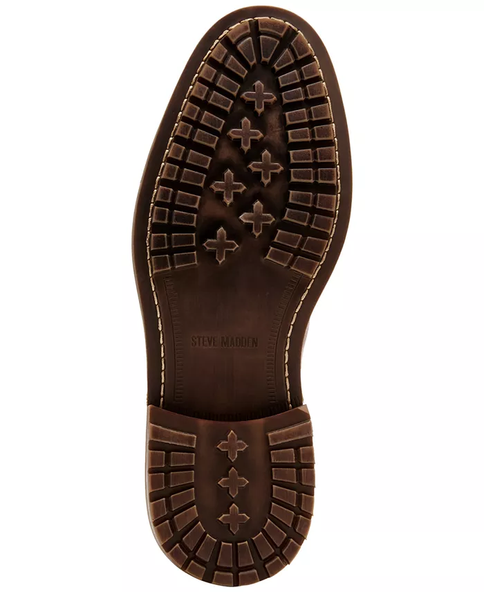 Мужские кожаные ботинки Nova Jack Steve Madden, загар/бежевый — фото 3