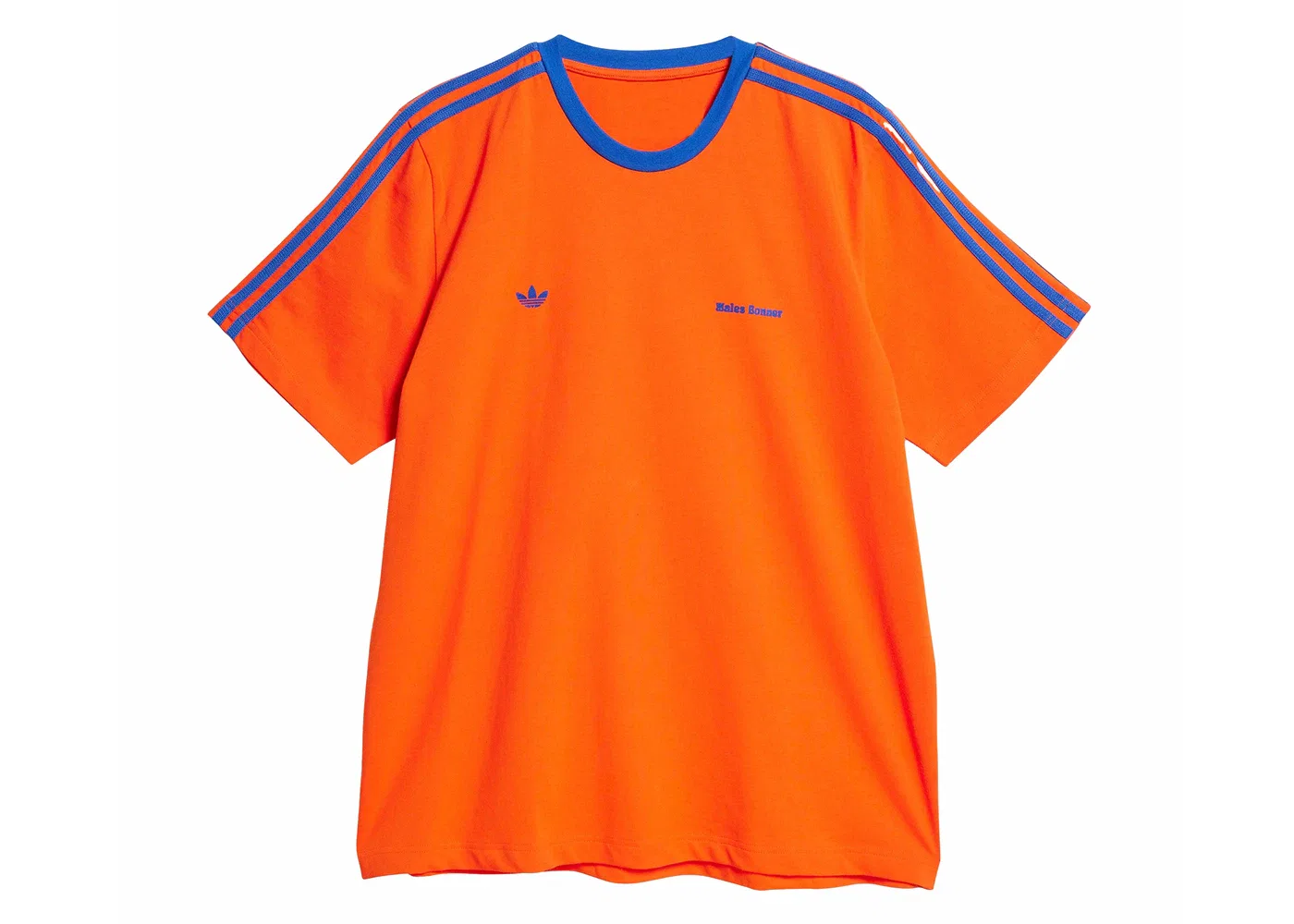 Мужская футболка с коротким рукавом Adidas Wales Bonner Short Sleeve Tee, Bold Orange/Royal Blue