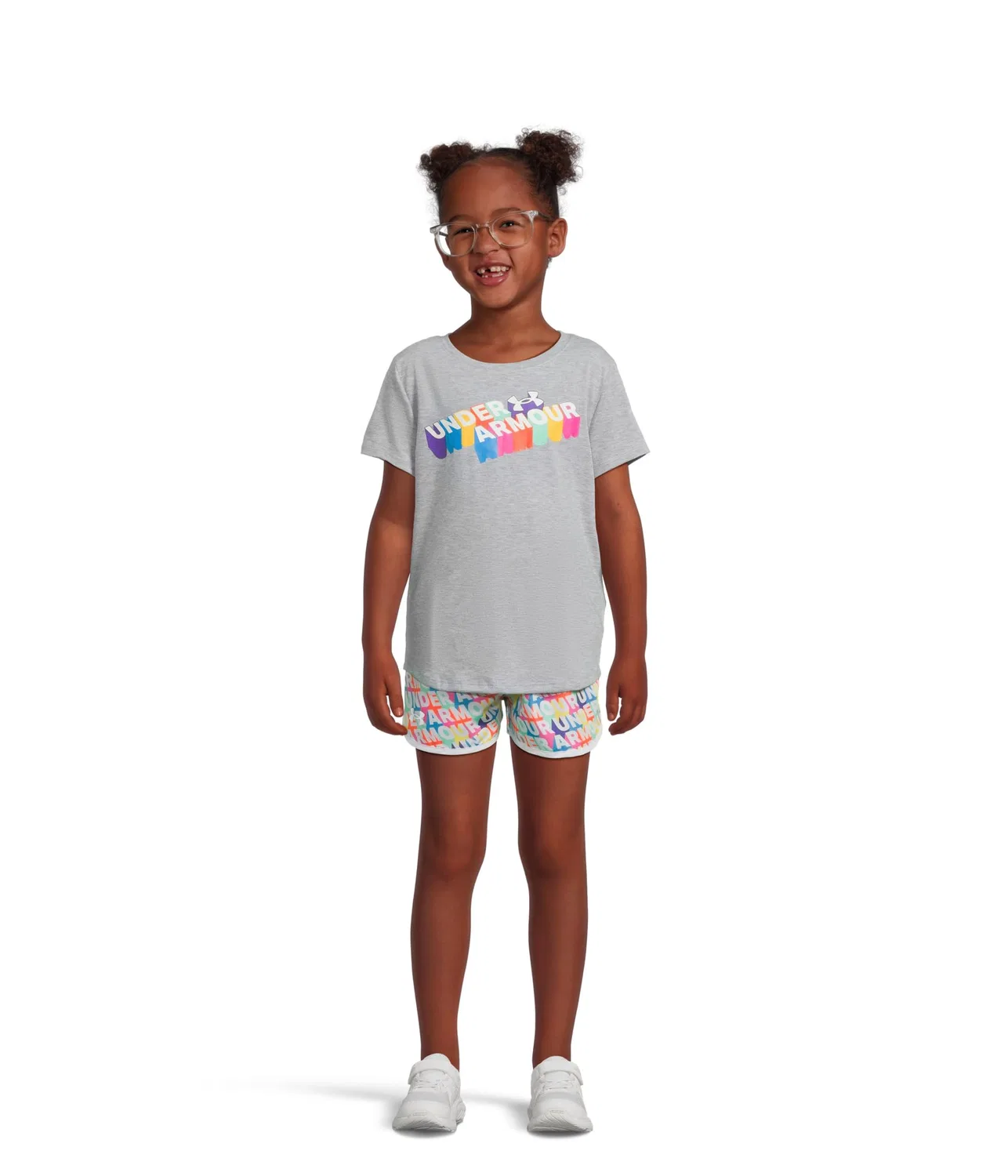 Комплект из тканых шорт с принтом (для маленьких детей) Under Armour Kids, Mod Gray