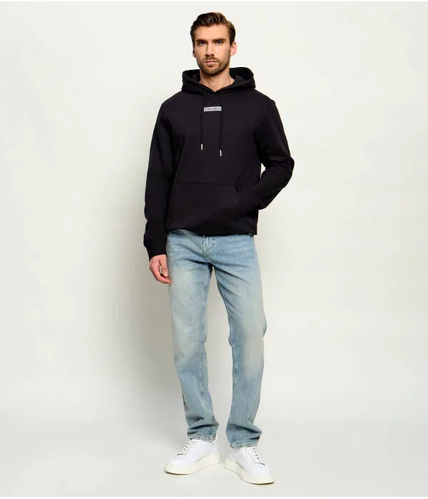 Мужская футерная толстовка Calvin Klein, черный — фото 2