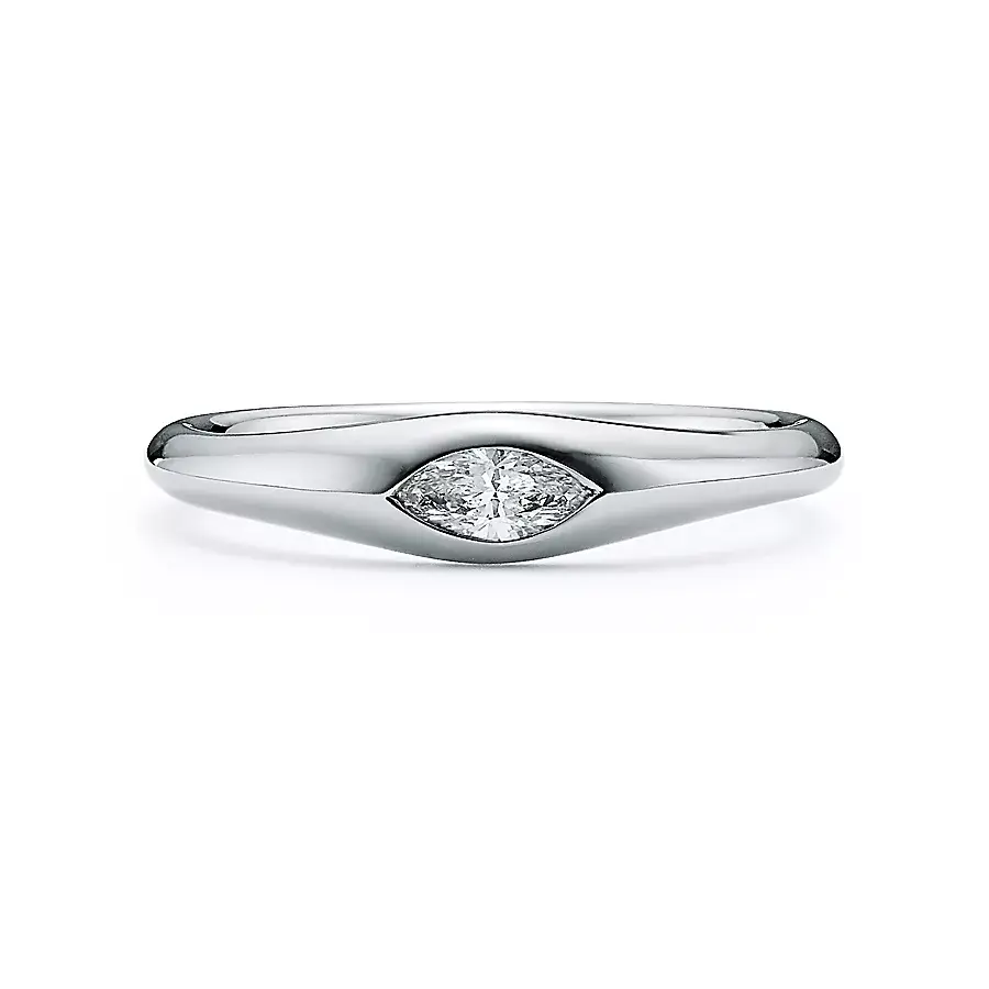 

Кольцо Tiffany & Co. x Elsa Peretti Marquise Band, платина/бриллиант