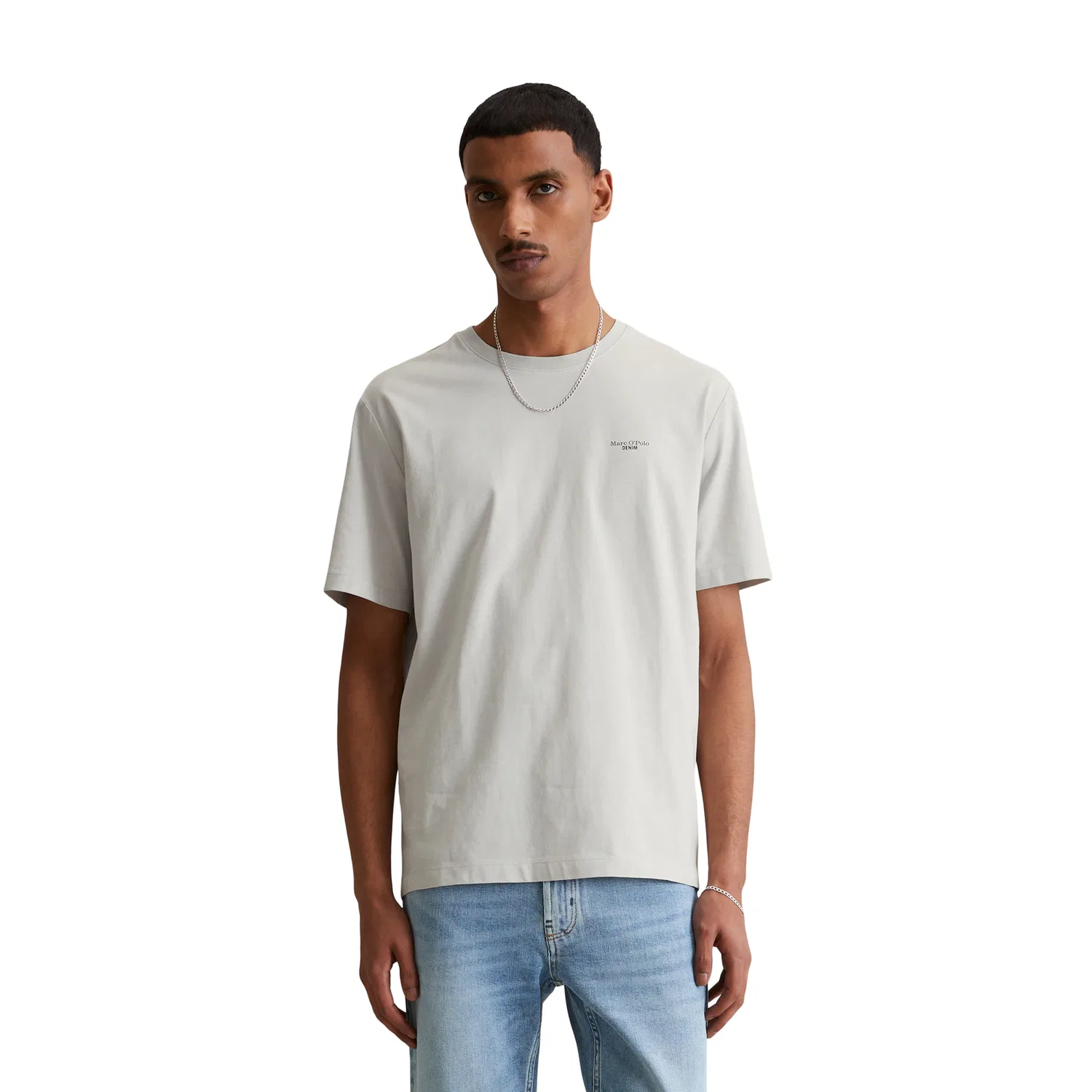 Детская хлопковая футболка с логотипом Marc O'Polo DENIM, Concrete Clay