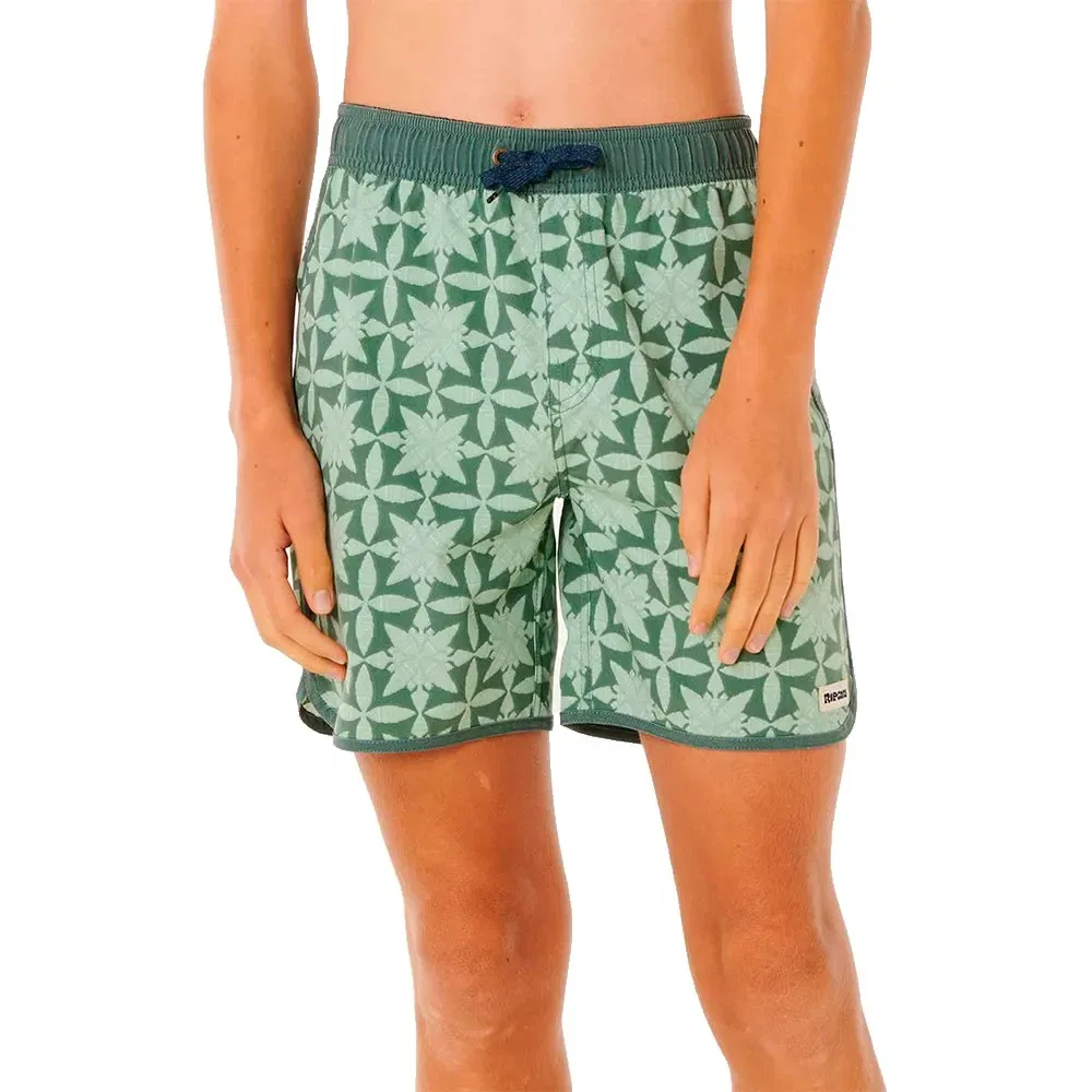 Детские плавки для мальчиков с принтом Pacific Rinse Gem Volley Rip curl, Green