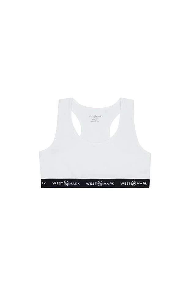 Детский бюстгальтер для девочек хлопковый набор 2 шт Basics Westmark London, Gray / White — фото 2