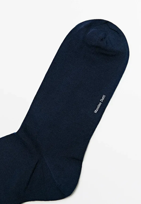 Носки хлопковые Socks Massimo Dutti, крапчатый темно-синий — фото 4