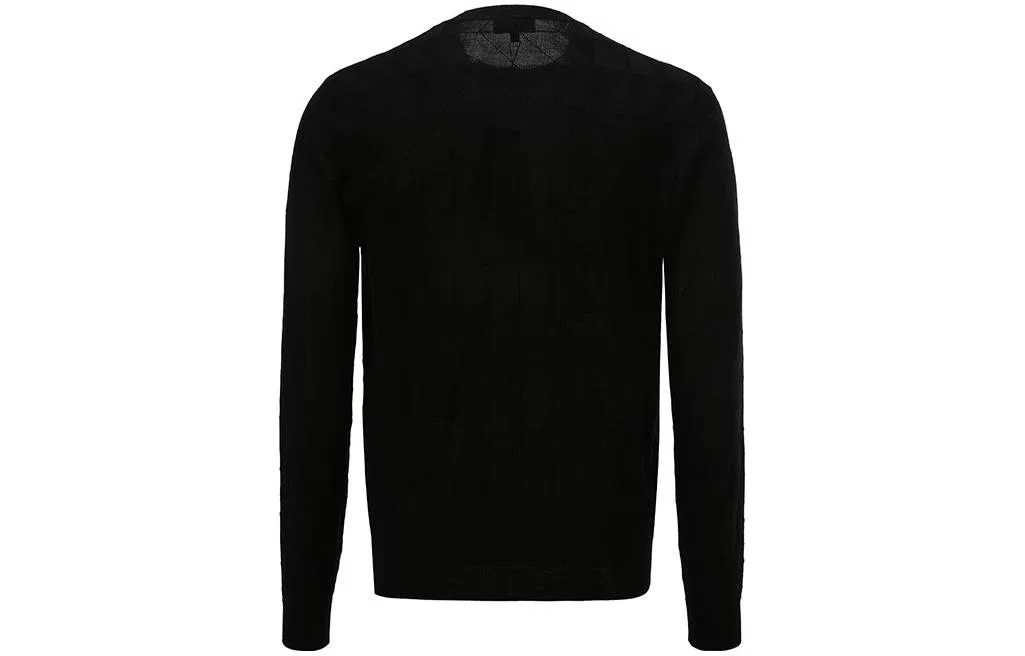 Мужской свитер с круглым вырезом Emporio Armani, Black