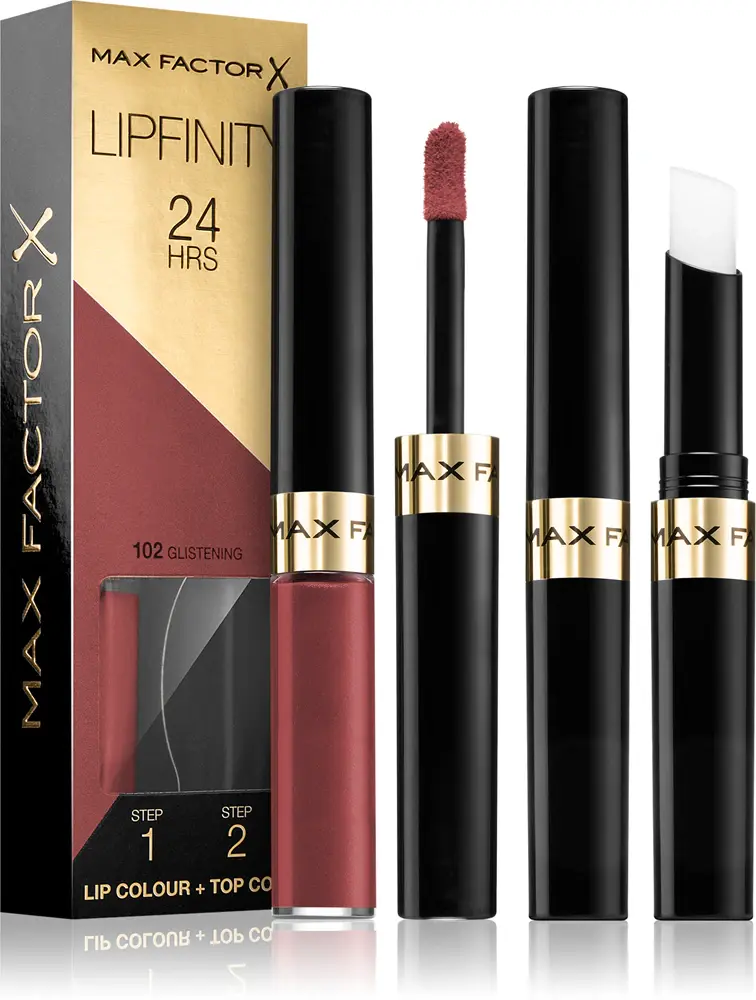 

Двухфазная стойкая помада Max Factor Lipfinity Lip Colour 24H, 102 Glistening
