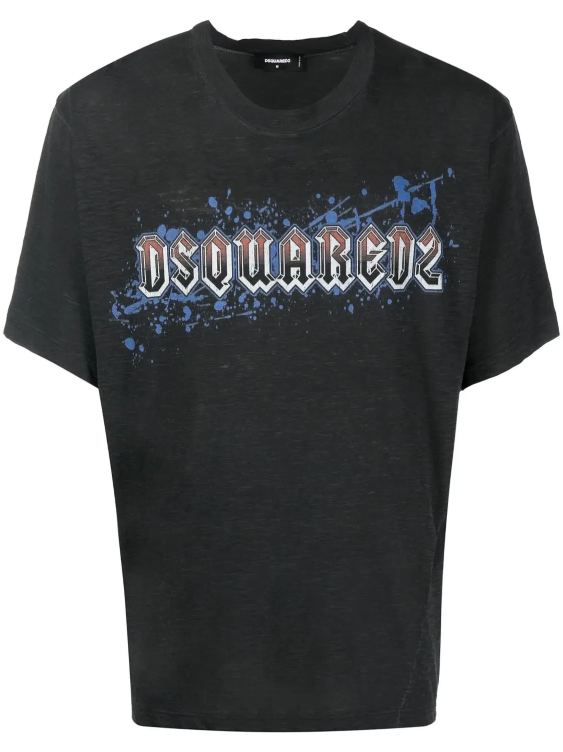 Футболка с логотипом оверсайз DSQUARED2, серый