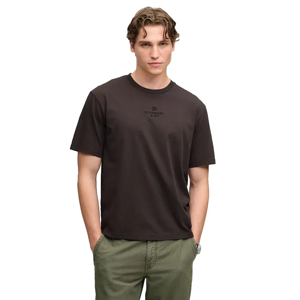 Мужская футболка с коротким рукавом Superdry Micro Logo, Brown