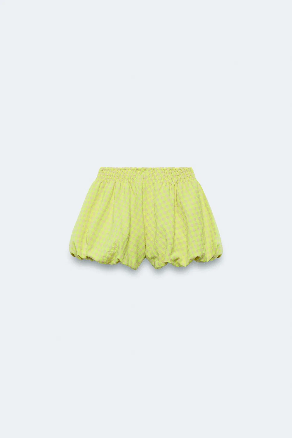 Шорты-саруэль в клетку, размер 2-14 лет / Лимитированная серия ZARA, Yellow — фото 2