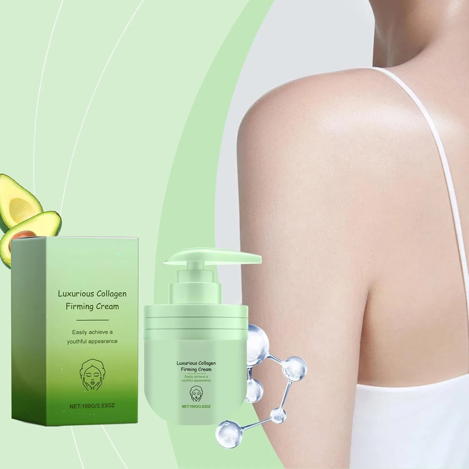 Крем для тела укрепляющий Luxury Collagen Firming Cream, 3 шт, 100 г Generisch — фото 2