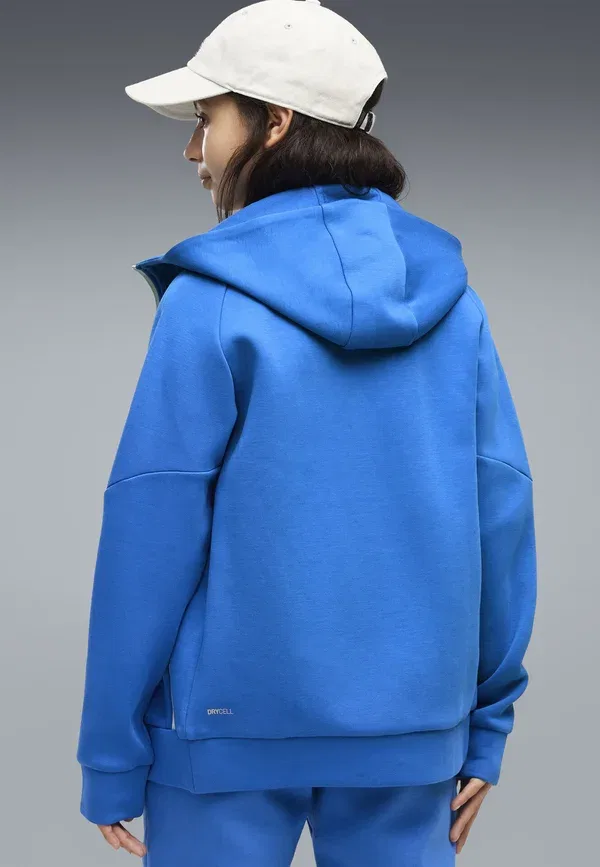 Толстовка с принтом Olympique de Marseille Tech Kapuzenjacke Unisex Puma, Team Royal-platinum Gray, серый — фото 3
