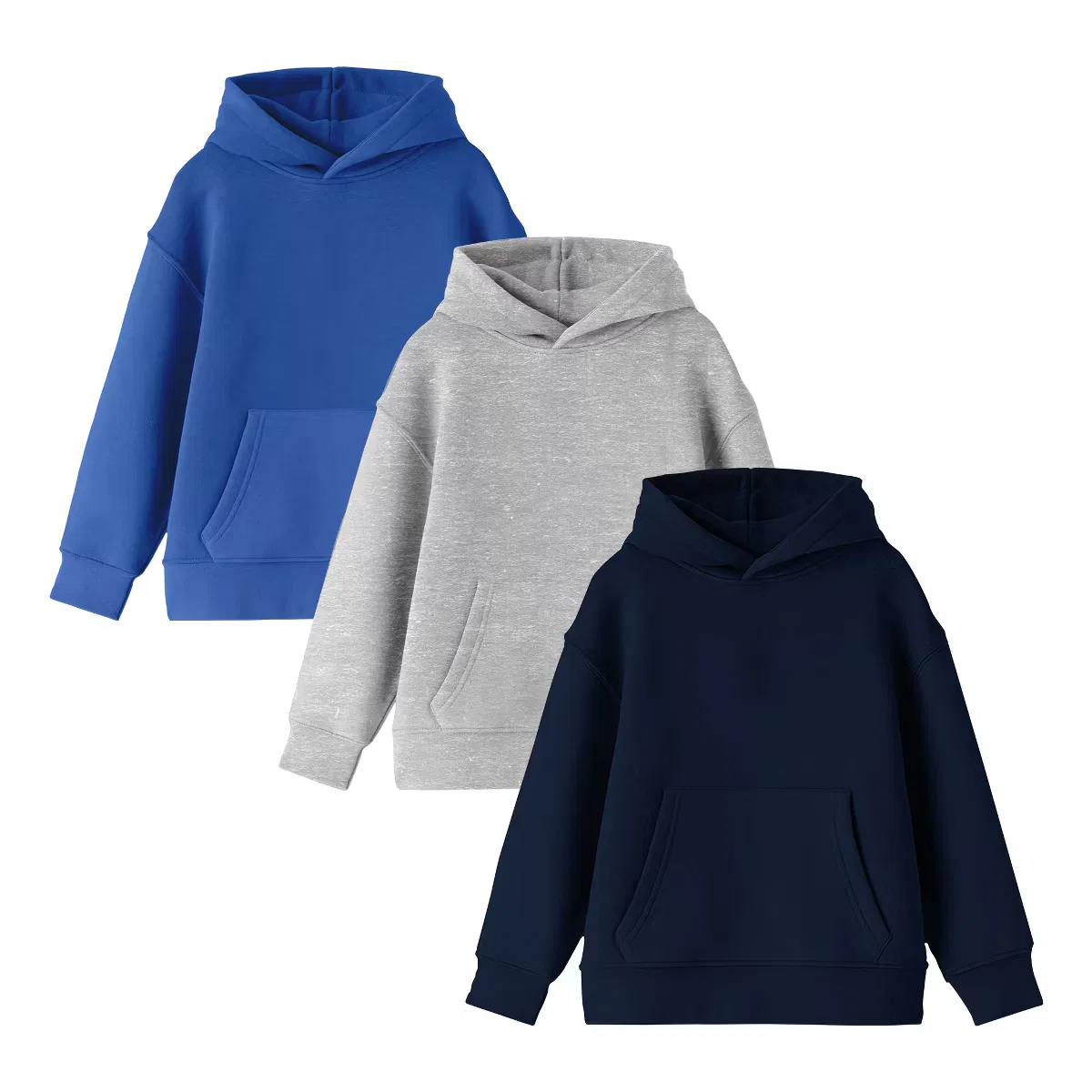 Худи с длинным рукавом комплект 3 шт Bioworld, Royal Gray Navy Blue