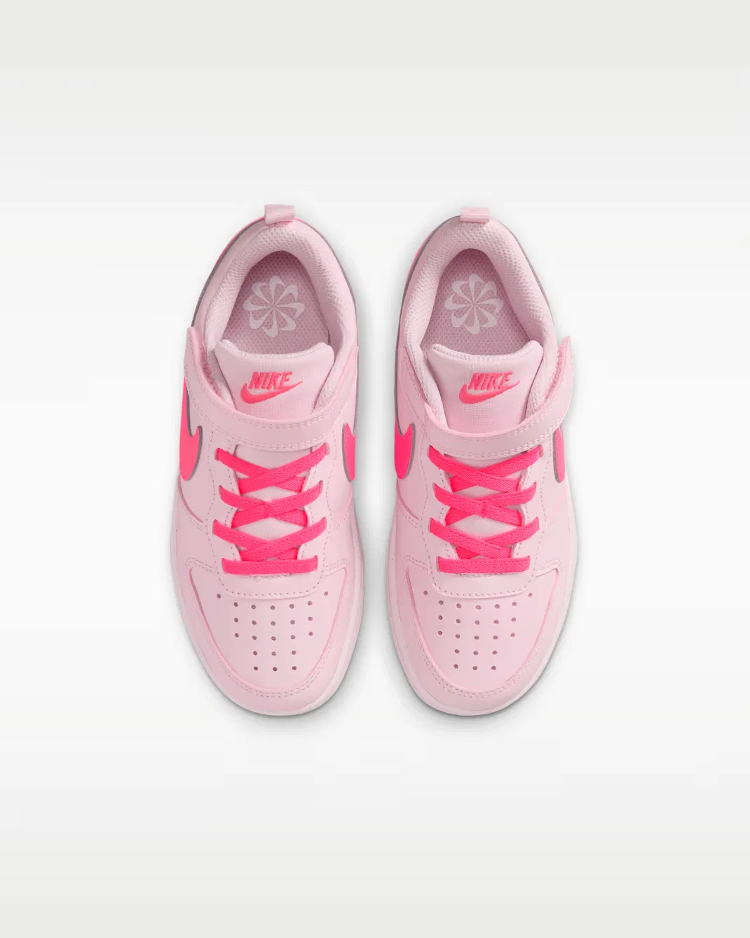 Детская обувь Nike Court Borough Low Recraft, Pink Foam/White/Hyper Pink — фото 4