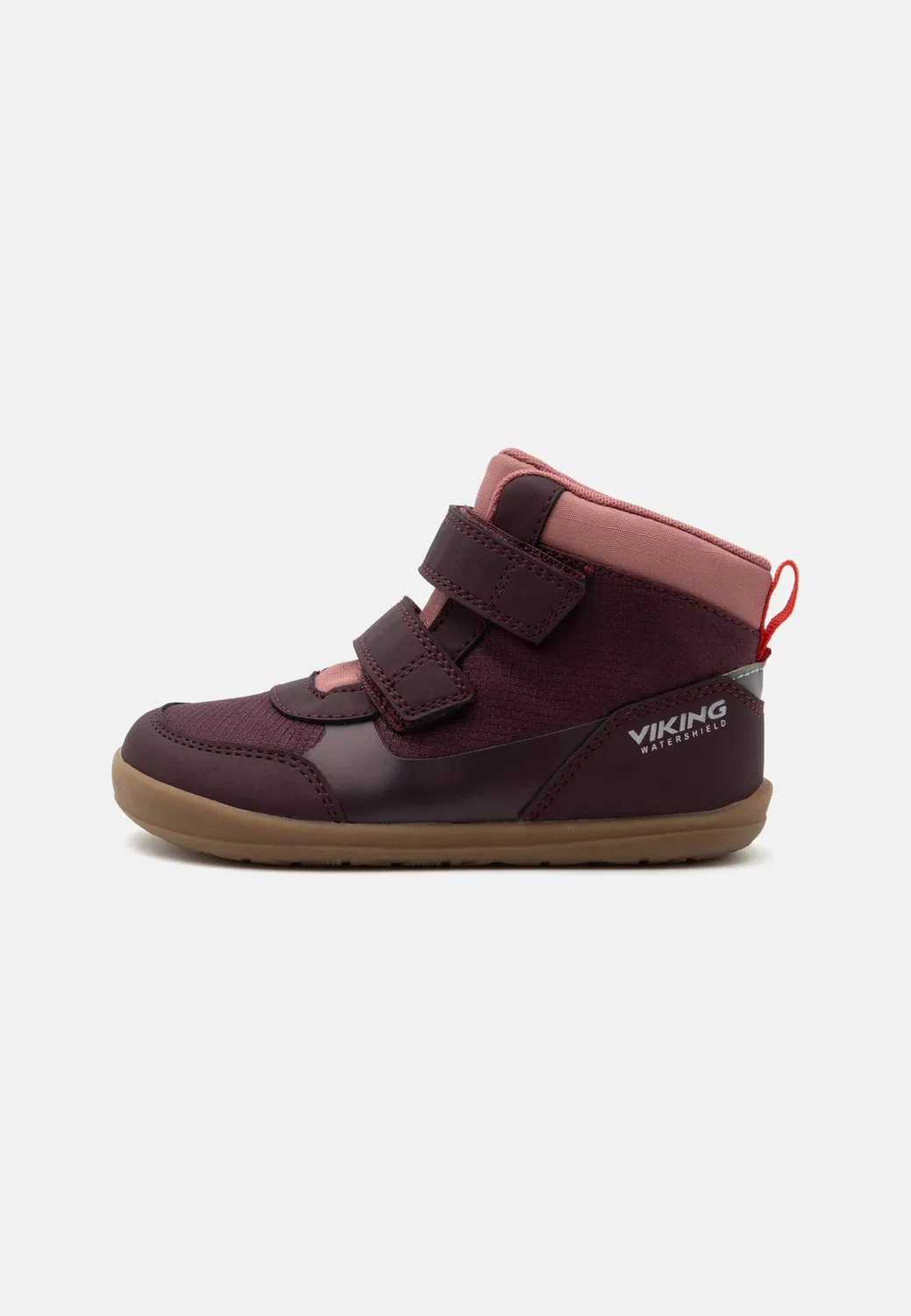 Ботинки Aspen barefoot mid wp унисекс - классические ботильоны Viking, Plum