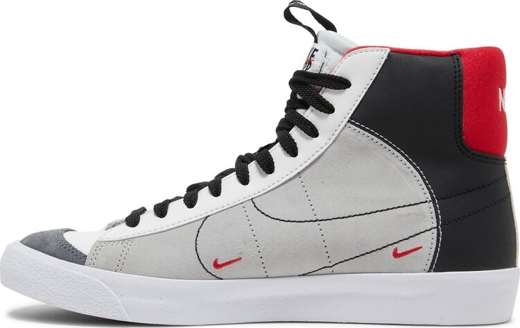 Кроссовки Nike Blazer Mid '77 SE GS 'Dance - White Black Red', белый — фото 4