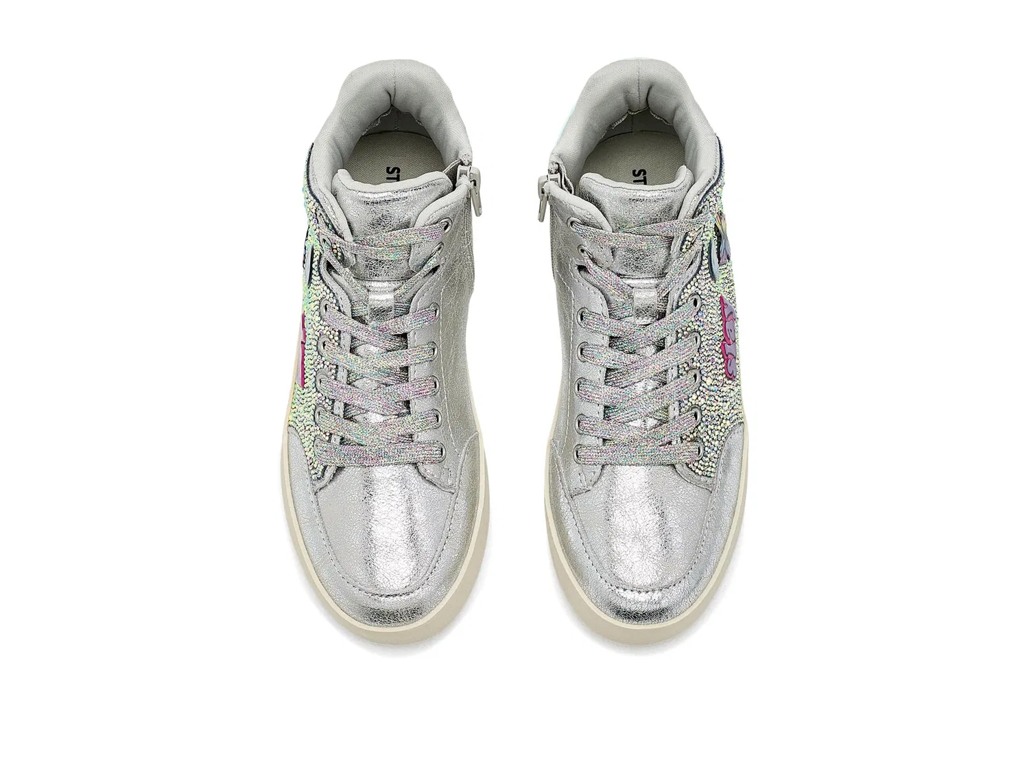 Кроссовки Delight (для маленьких и больших детей) Steve Madden Kids, Silver — фото 3