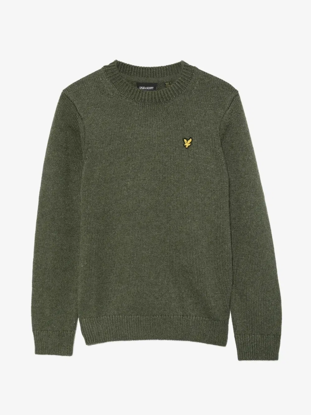 Свитер с нашивкой-логотипом Lyle & Scott Kids, зеленый