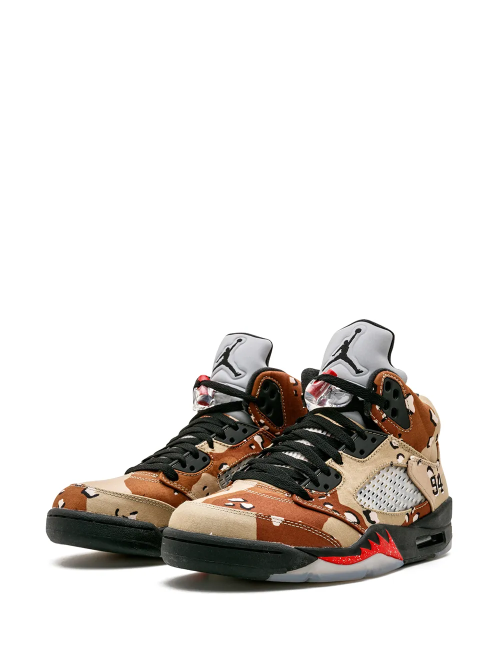 Кроссовки Air  5 Retro из коллаборации с Supreme Jordan, нейтральный — фото 2
