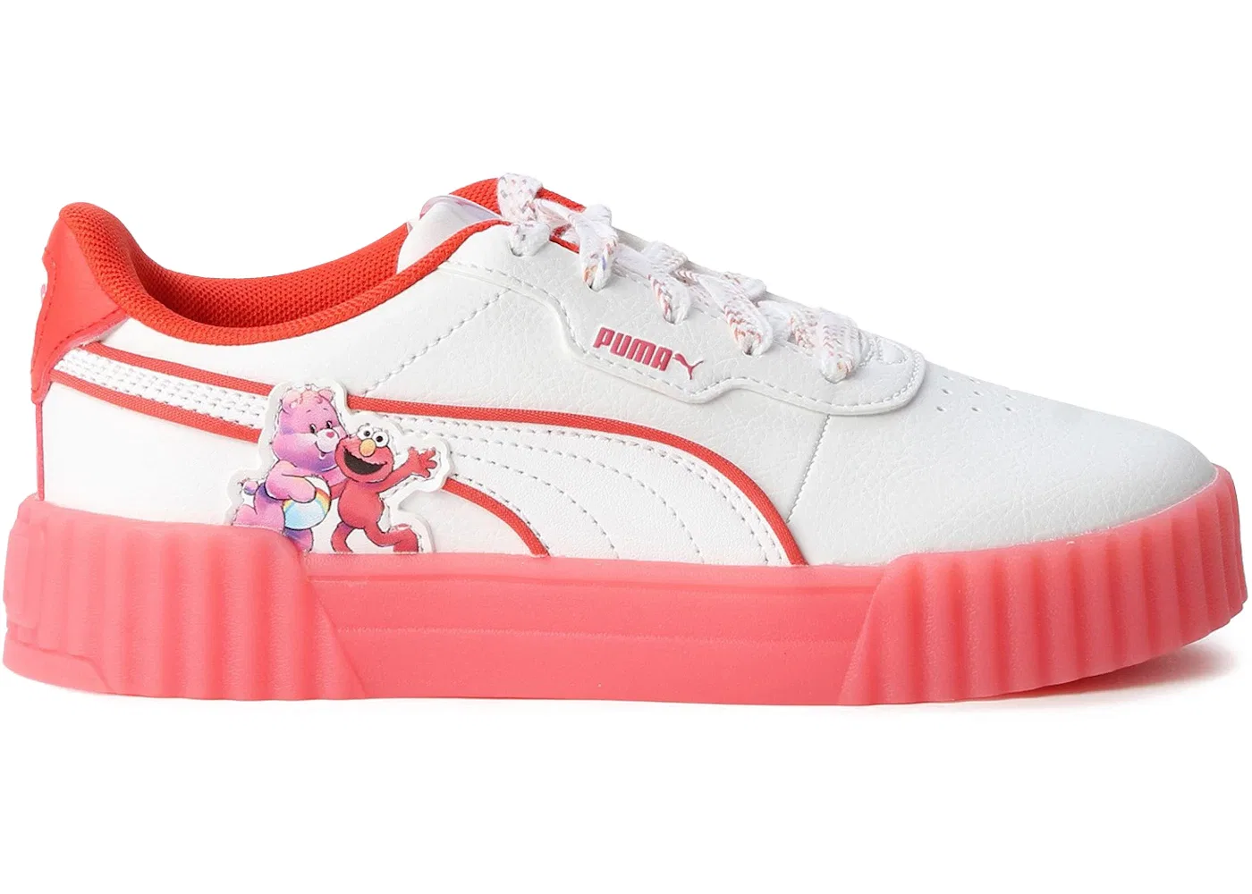 Детские кроссовки без шнурков Puma Carina 3.0 Care Bears x Sesame Street Puma Puma White/Active Red