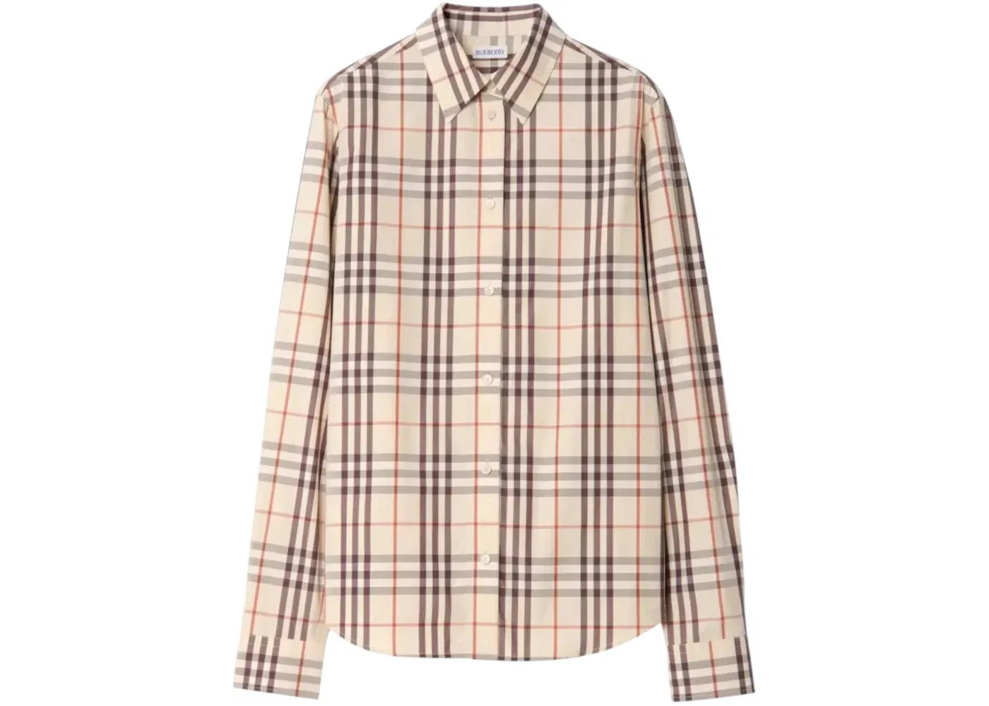 Женская рубашка с вышивкой Emma Burberry, Almond Beige