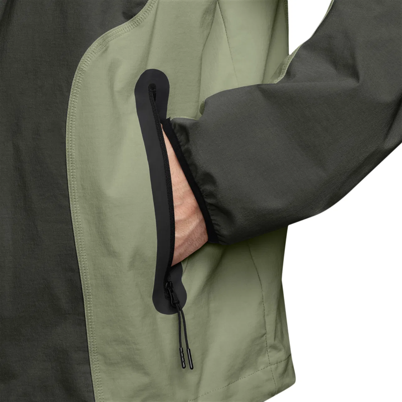 Мужская куртка Tech Woven Pro Full-Zip Nike, цвет Olive/Black — фото 3
