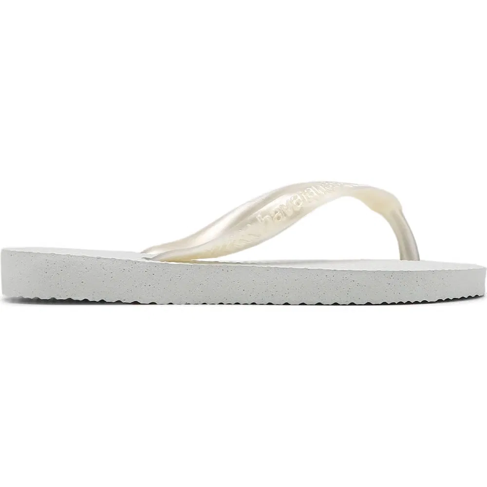 Детские узкие шлепанцы-сандалии для малышей Havaianas, White Pearl — фото 2