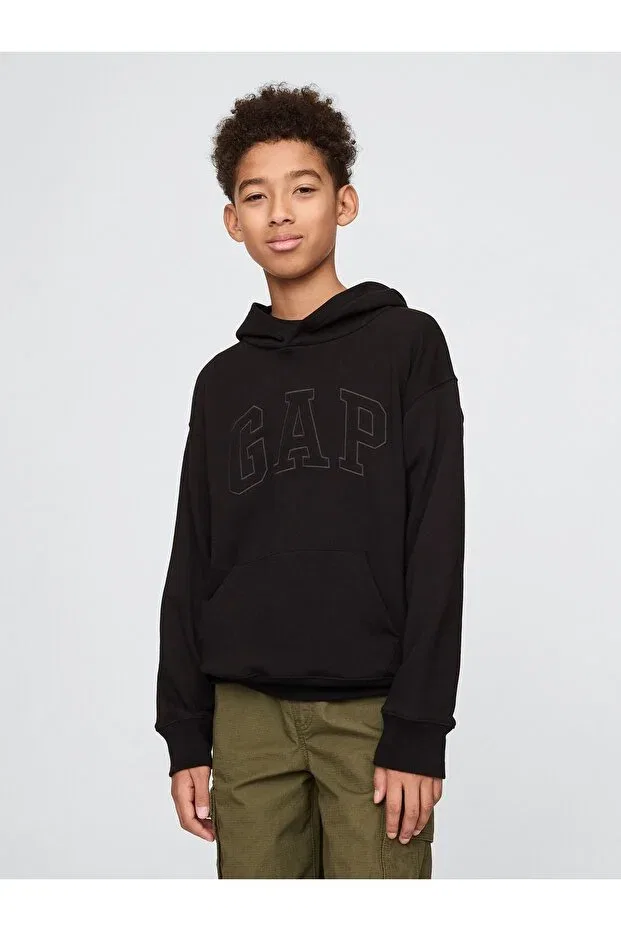 Детские свитшот для мальчиков с длинным рукавом Gap, Black-001