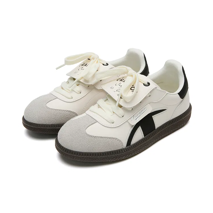 Детские кроссовки для скейтбординга с низким верхом Champion Kids, Black White Fleece-Lined — фото 4