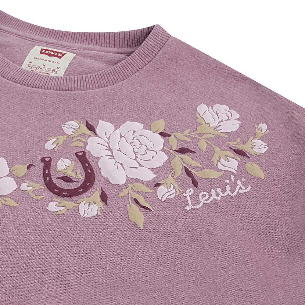 Свитшот Rose Front Tuck Crew Levi's, фиолетовый — фото 3