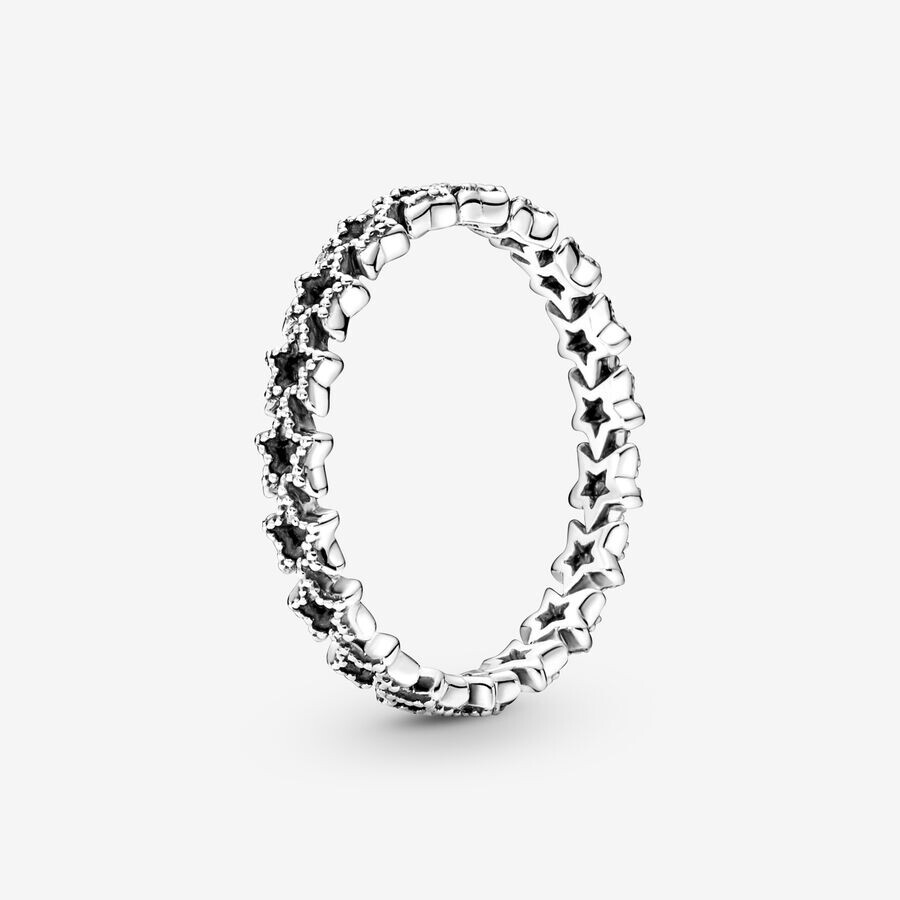 

Кольцо Pandora Moments Band Of Asymmetric Stars, серебро