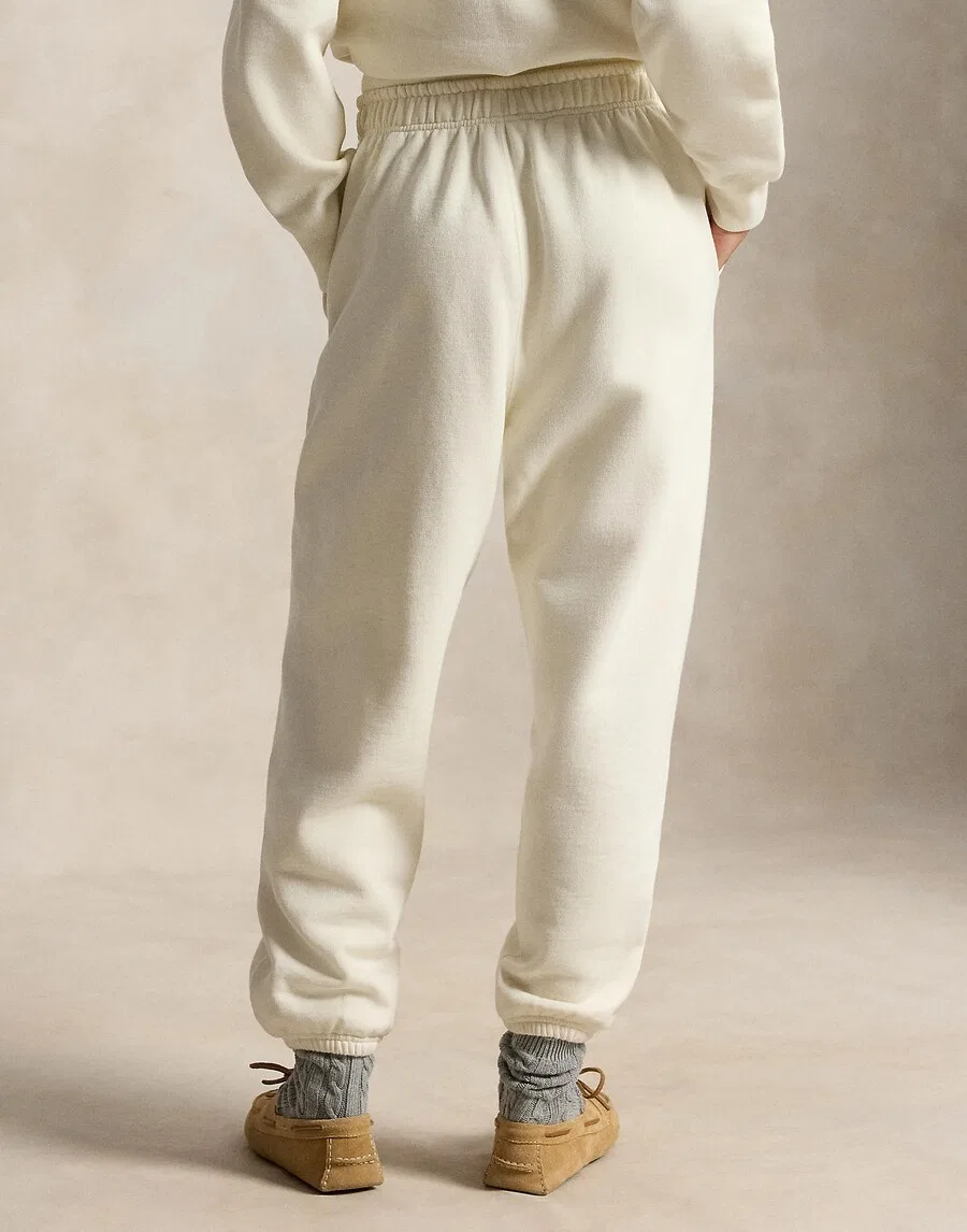 Зауженные брюки Polo Ralph Lauren из белой шерсти — фото 4
