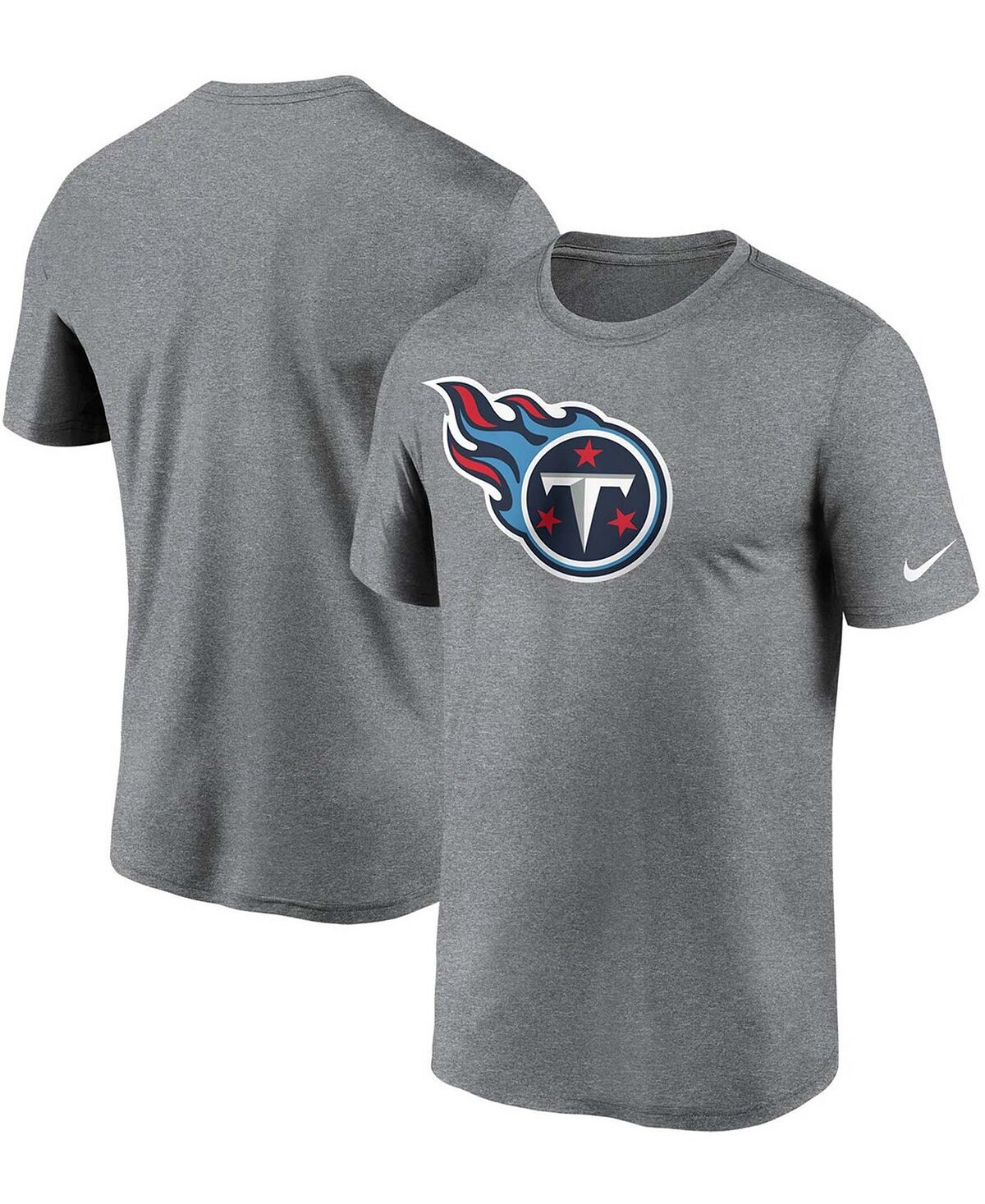 

Мужская темно-угольная футболка с логотипом Tennessee Titans Essential Legend Performance Nike