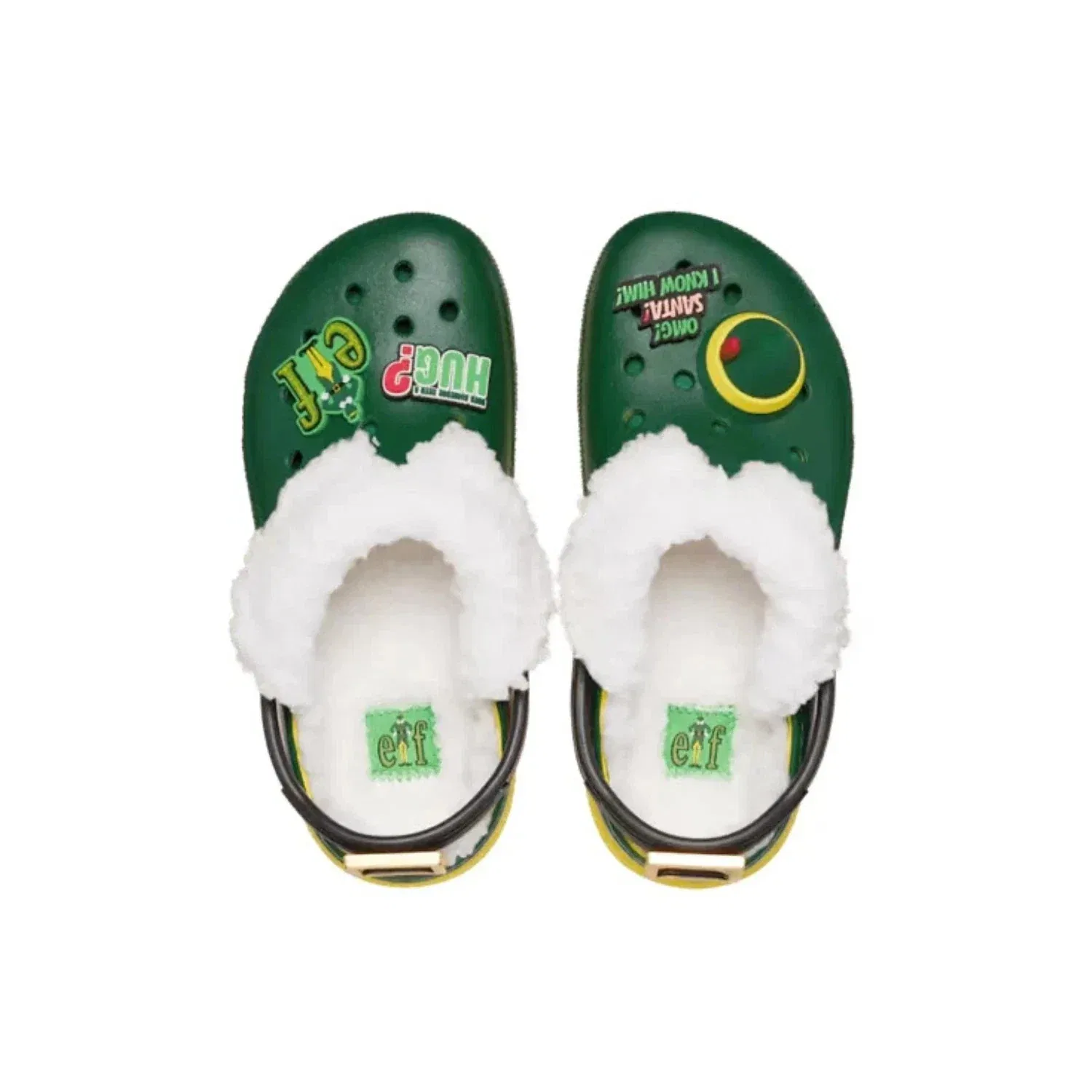 Детские кроксы Crocs ELF Classic с ремешком на пятке, зеленый — фото 4
