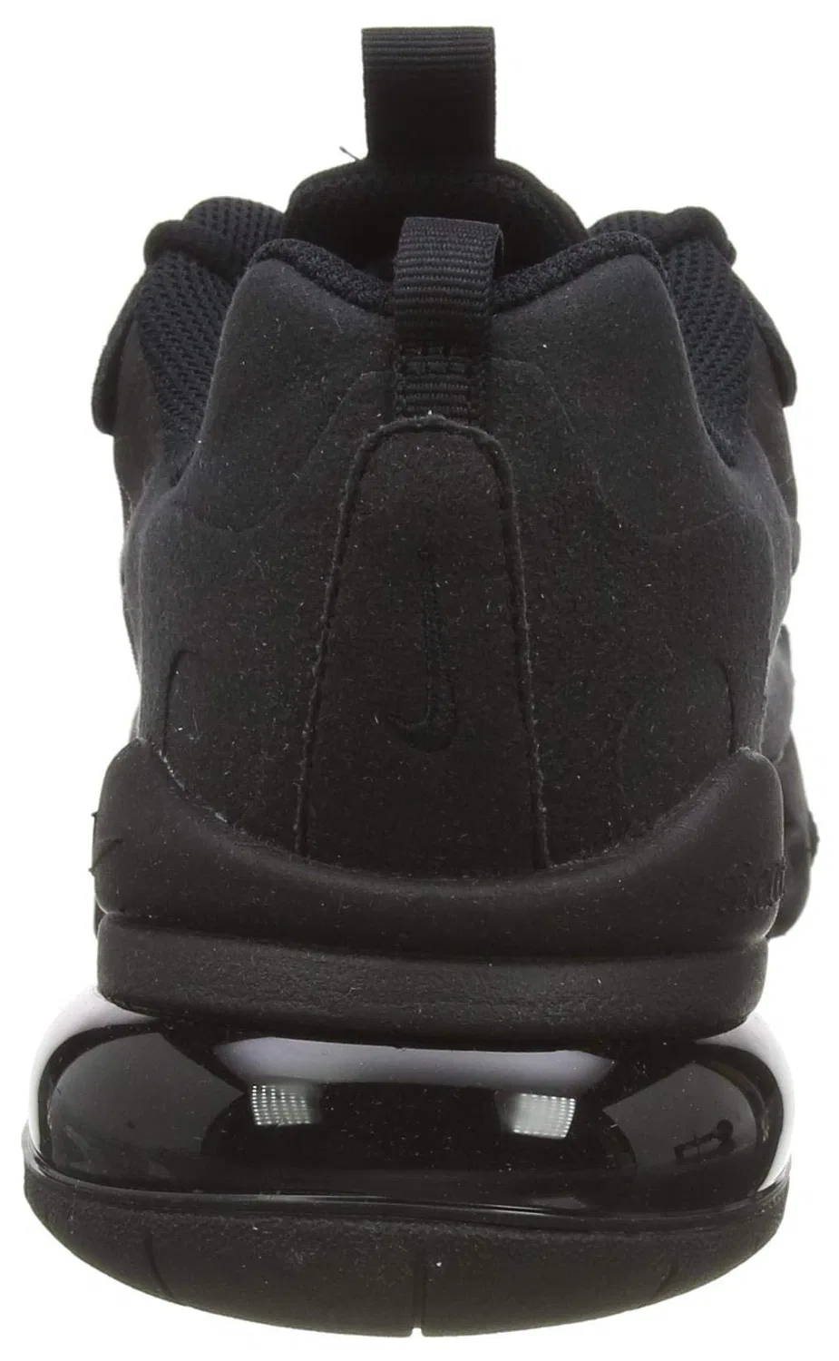 Детские кроссовки для мальчиков с шнуровкой NIKE Air Max 270 React, Black Black 004 — фото 3