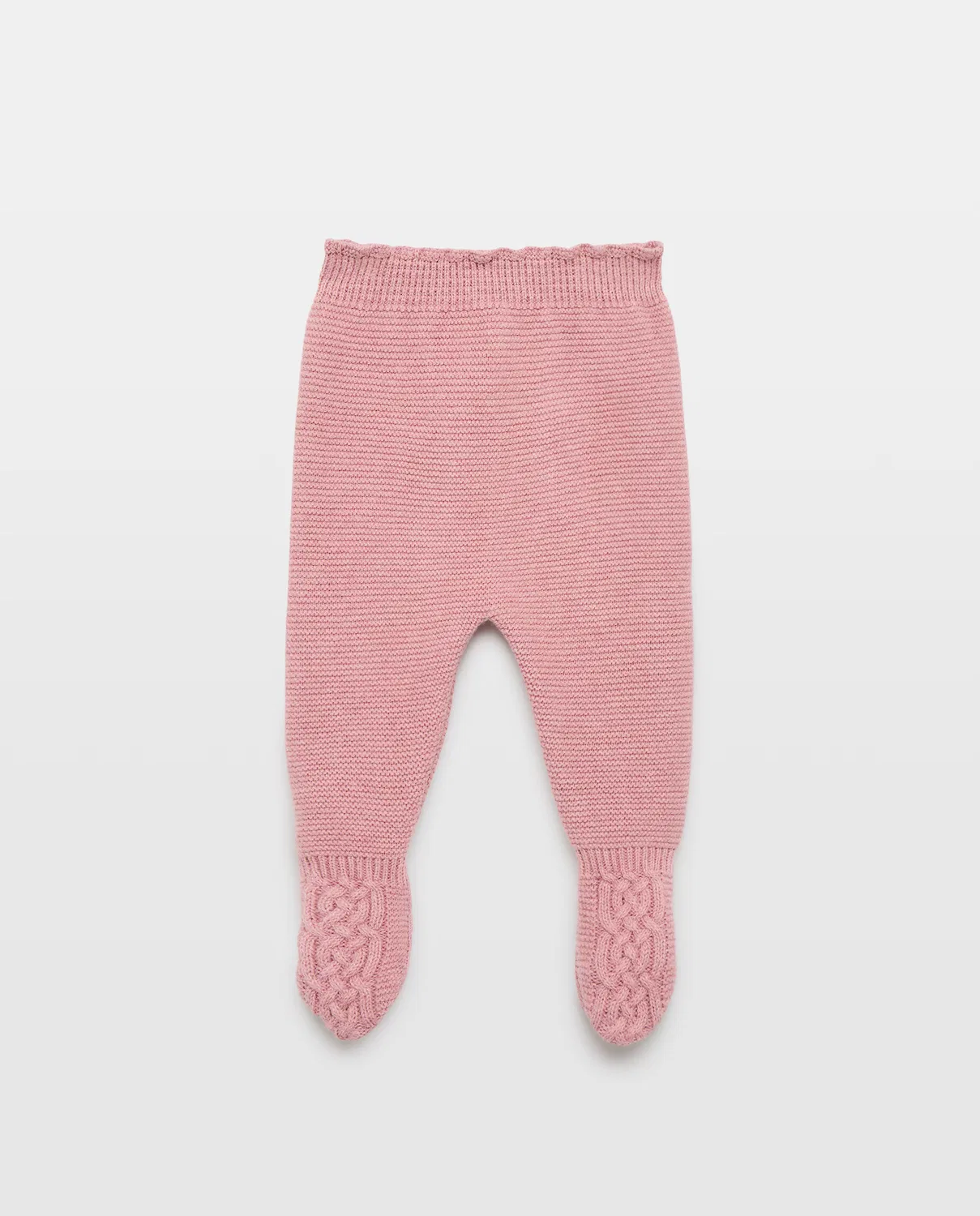 Детские штаны и леггинсы, Polaina Tricot Aranes Ondas Pie, Coconut El Corte Inglés, Rosa oscuro