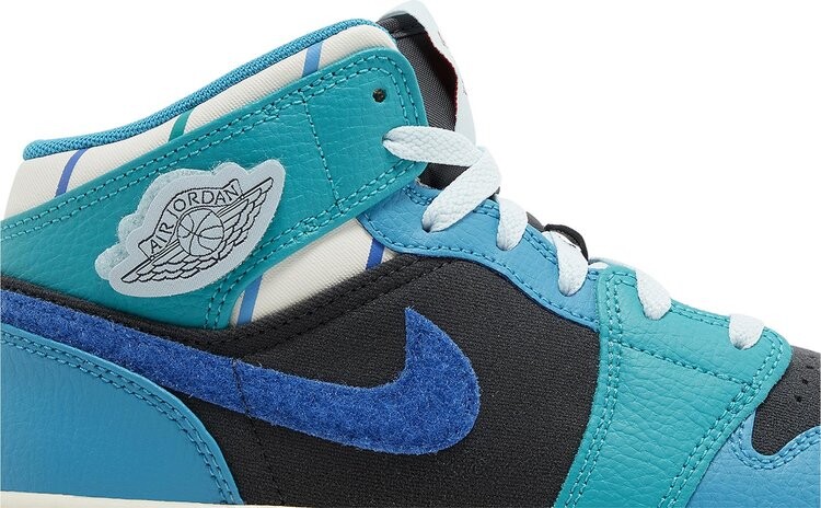 Кроссовки Air Jordan 1 Mid GS 'Inspired By The Greatest', синий — фото 2