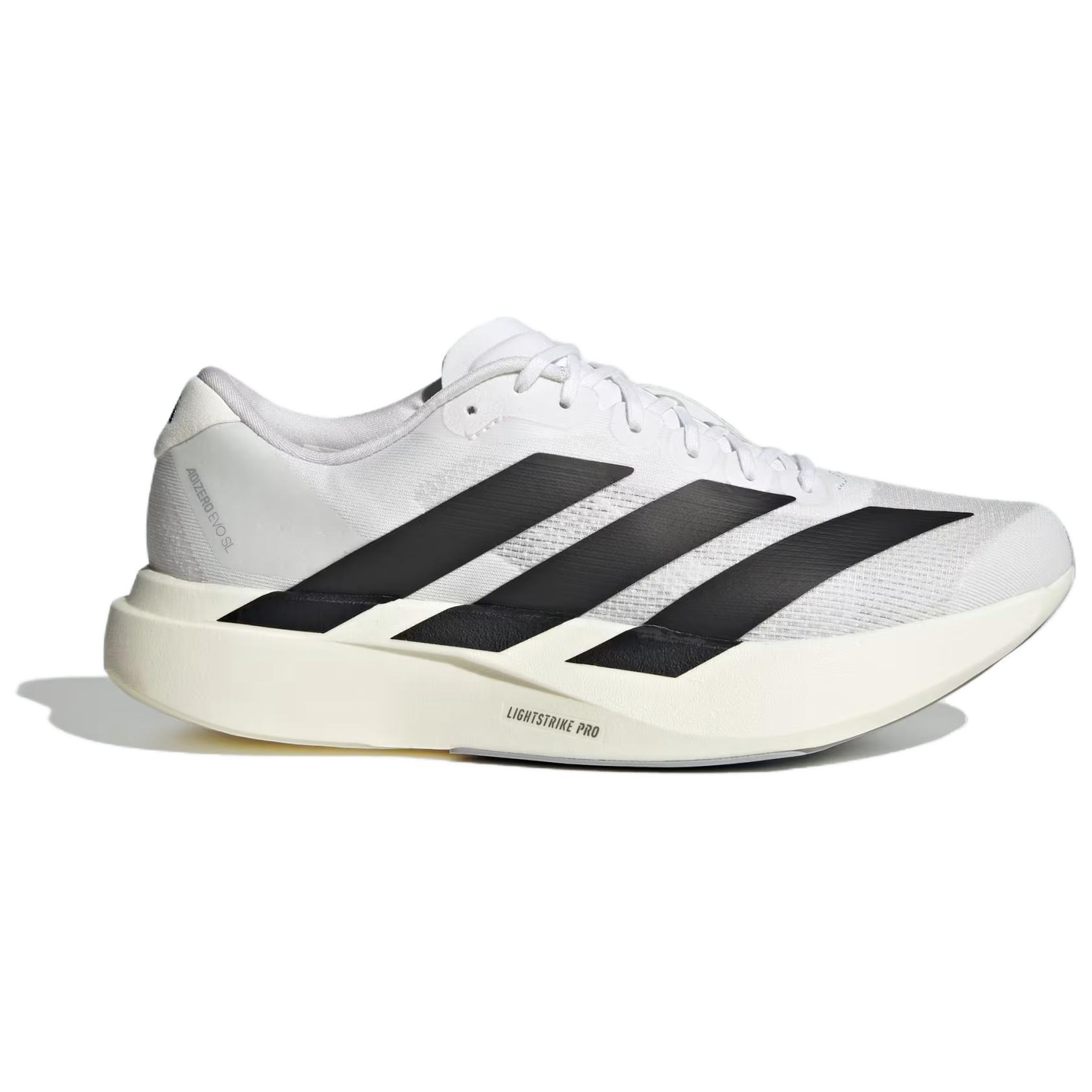 Мужские кроссовки Adidas Adizero Evo SL, белый/черный — фото 4