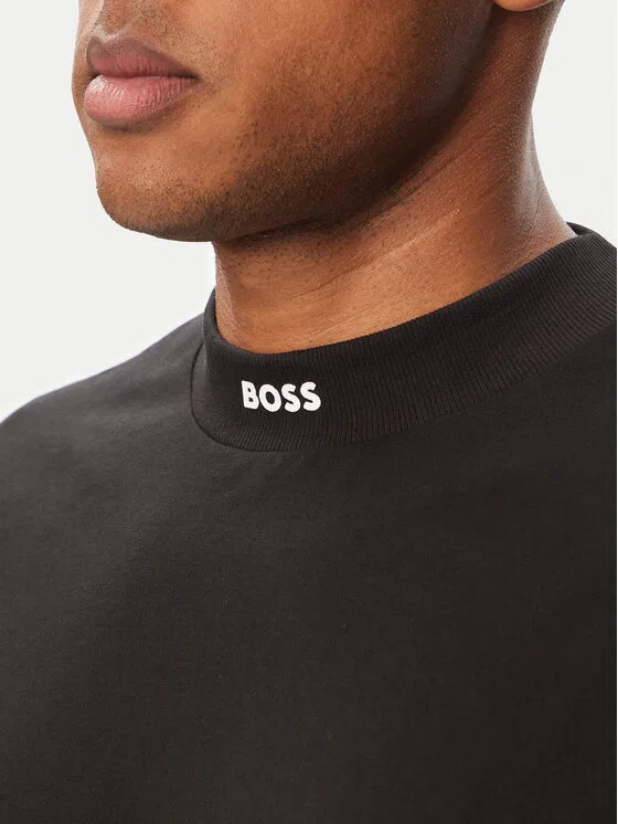 Футболка relaxed fit Tee Collar Boss, черный — фото 4